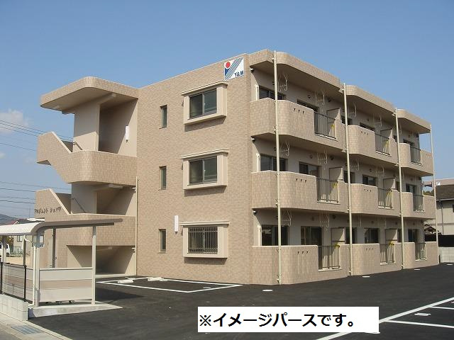 総社市中央５丁目の賃貸マンションの外観パース