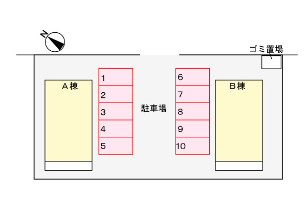 メゾン　ド　ジャンシアーヌAの区画図