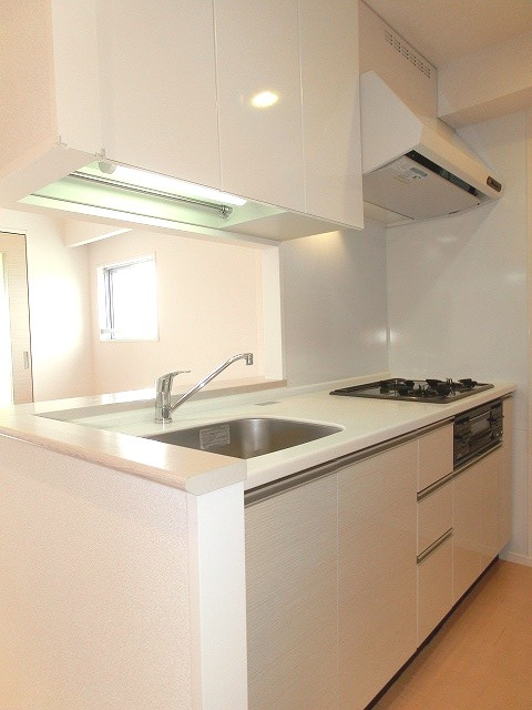 ParkAxis台東根岸のキッチン|カウンターキッチンです