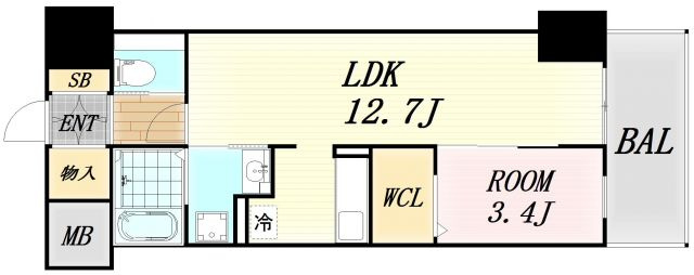 LaSante梅田北　仲介手数料無料の間取り