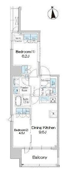 ParkAxis新御徒町Eastの間取り|タッチキーオートロック