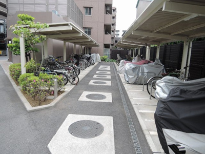 【その他共用部分】 | デイパーク横濱綱島 | 駐輪場、バイク置き場
