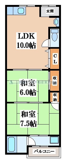 【間取り】 | 大繁ハイツ
