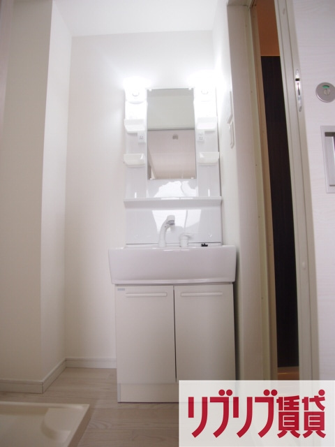 ハーミットパープルの洗面所