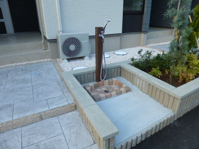 倉敷市堀南のアパートのその他共用部分|ペット用足洗い場