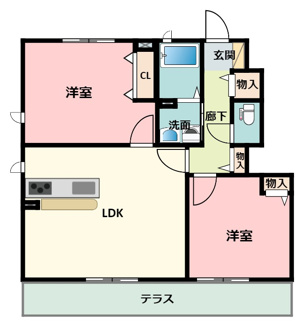 【間取り】 | メゾンシンセリティN