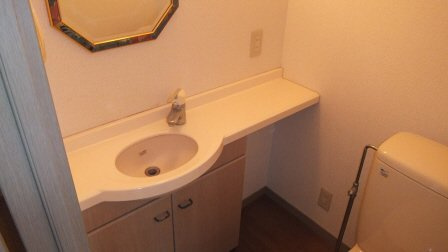 ＷＩＺの洗面所|トイレに洗面台付き
