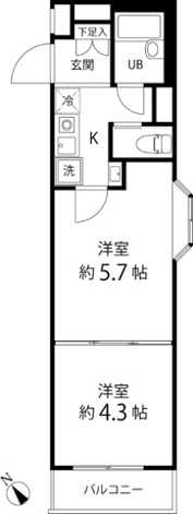 【間取り】 | カルチェブラン恵比寿