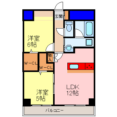 メゾントーワの間取り