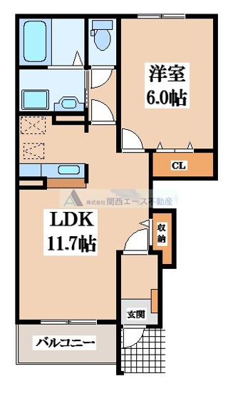 【間取り】 | グロースハイツ新石切Ⅰ