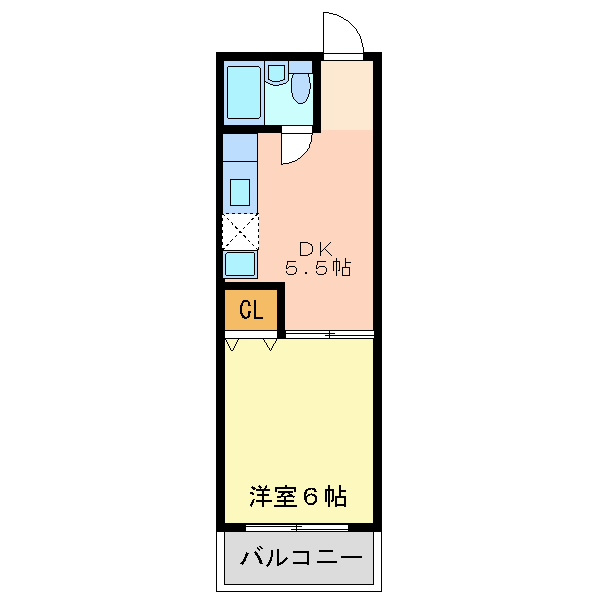 グレースファイブ塚本の間取り