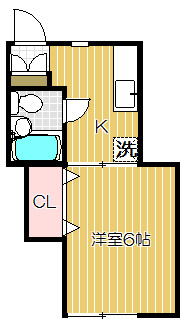 【間取り】 | フラットK