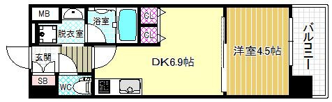 【間取り】 | S-RESIDENCE淀屋橋