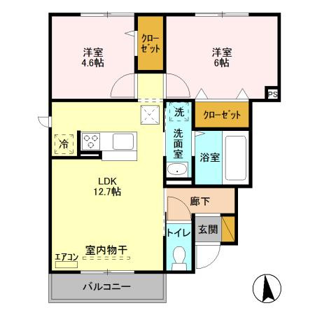 Regalo　Aの間取り