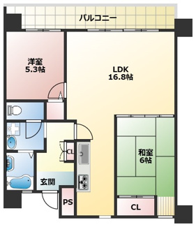 【間取り】 | 清川六番館 | 間取り