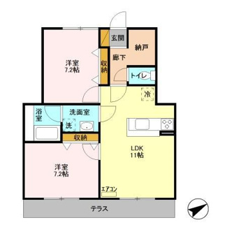 【間取り】 | アルカサル北柏