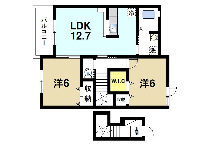 ブローテ（天理市）の間取り|2LDKの間取り