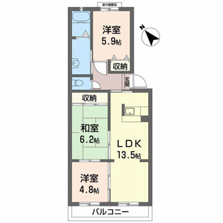 【間取り】 | サンモール中井