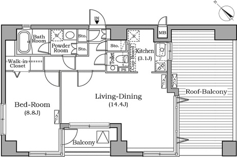 【間取り】 | レジディア広尾南