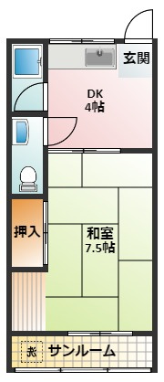 【間取り】 | コーポ山本