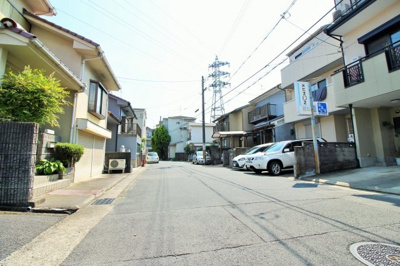 【前面道路含む現地写真】 | 伏見区桃山町　自由設計　建築条件なしの土地