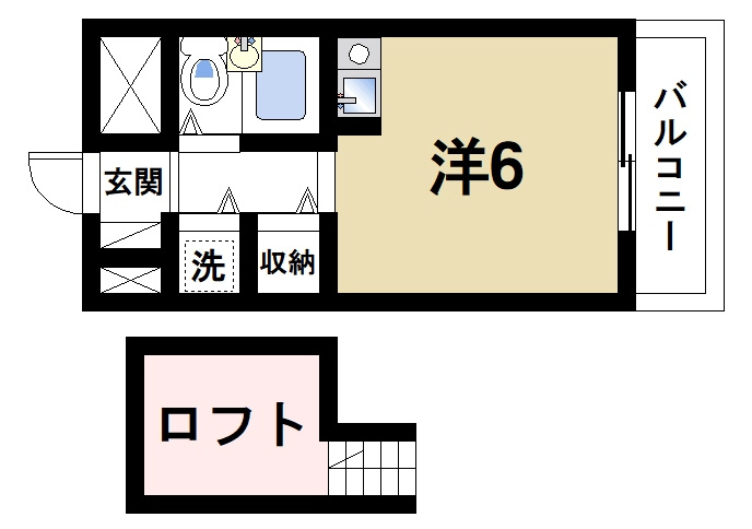 シティパレス柳町P-3の間取り|快適な生活を満喫できる間取りです