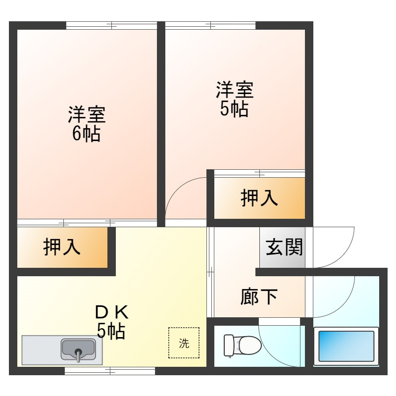 コーポ清江の間取り