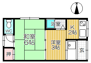 【間取り】 | フラワーハイツ立花