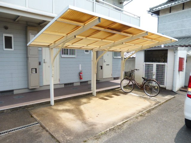 倉敷市松島のアパートのその他共用部分|自転車置き場