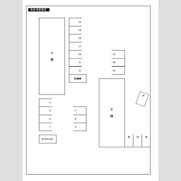 ローズガーデンBの区画図