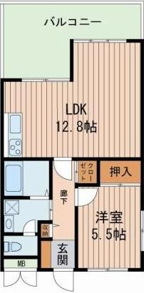 テラスコート三津屋の間取り