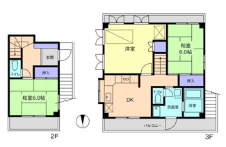 【間取り】 | ハシヅメハイツ