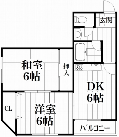 【間取り】 | 富尾マンションⅡ