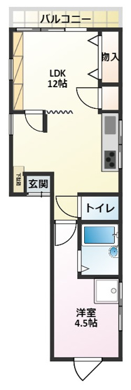 【間取り】 | ＮＫ第５ビル