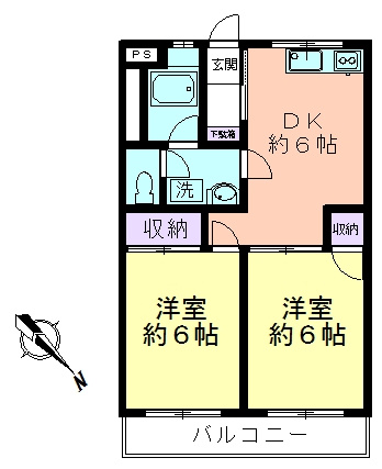 ラ・フルール久米川の間取り