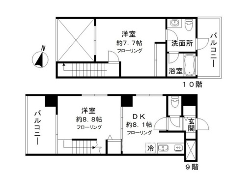 【間取り】 | ジェラ恵比寿レジデンス