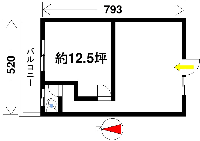 森田ビル（六条２丁目）の間取り