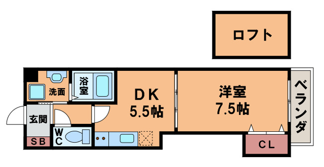 【間取り】 | ブルージュ天王寺