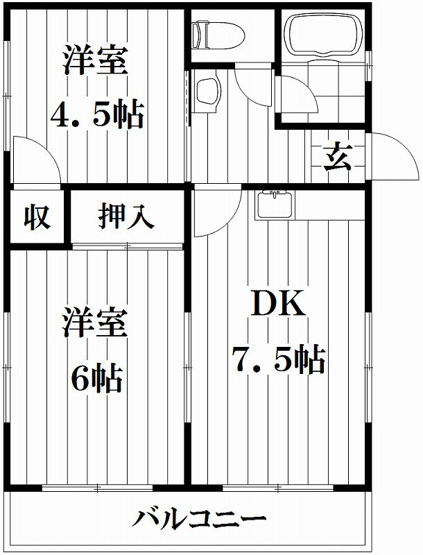 【間取り】 | ラ・フィーユみどり