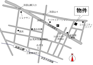 【地図】 | 浜田山K邸(賃貸一戸建て) 