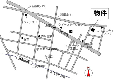 【地図】 | 浜田山K邸(賃貸一戸建て) | 浜田山K邸(賃貸一戸建て) 