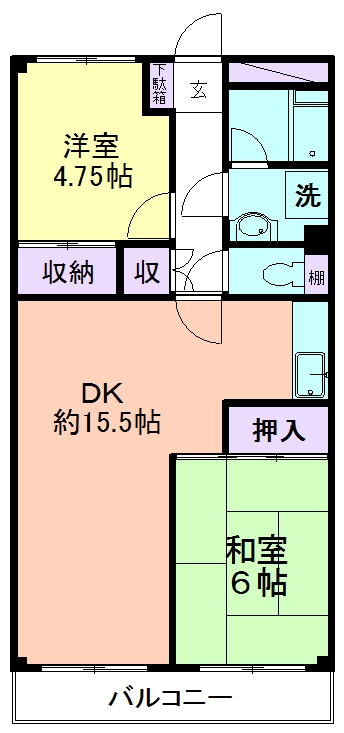 新武蔵野スカイハイツの間取り