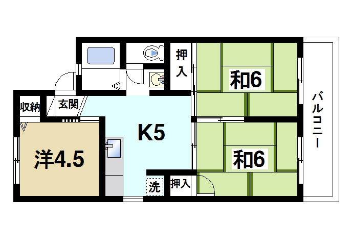 ヒルズ幸和の間取り|ファミリーさんにおススメの間取りです。