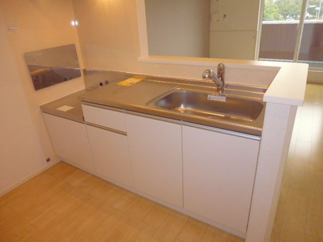 倉敷市東塚４丁目のアパートのキッチン|ガスコンロ設置可
