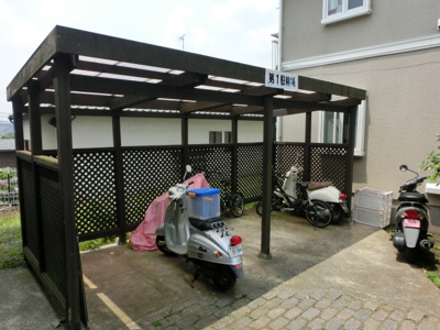【その他共用部分】 | テラスウィステリアD | テラスウィステリアD　　駐輪場　バイク応相談