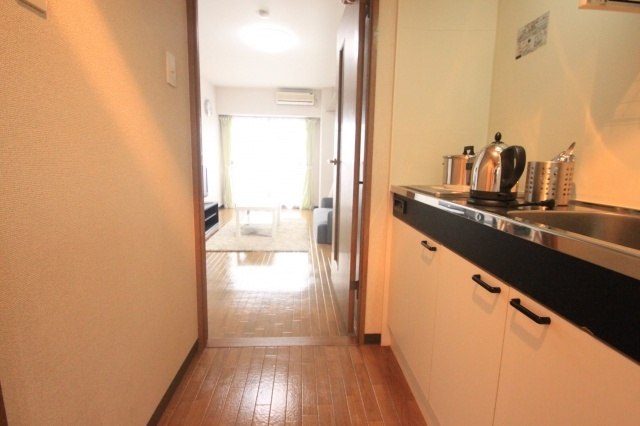 サンシャイン新家宮嶋( 近畿大学 一人暮らし )のキッチン|モデルルームにつき、備品は付きません。