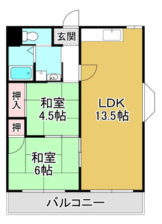 【間取り】 | コーポ衣川