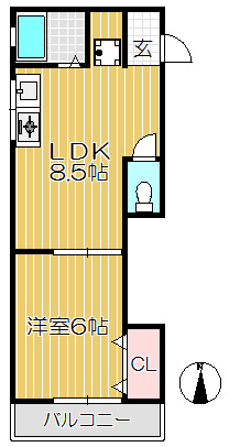 【間取り】 | 新立花マンション
