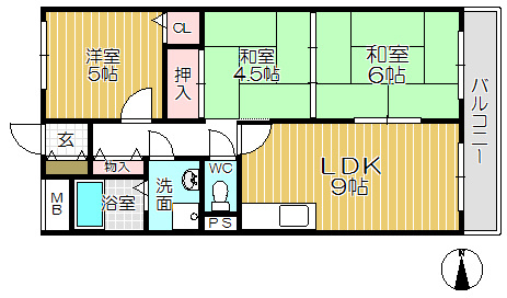 【間取り】 | ルミエール武庫之荘