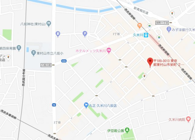 サンライズマンション久米川の地図